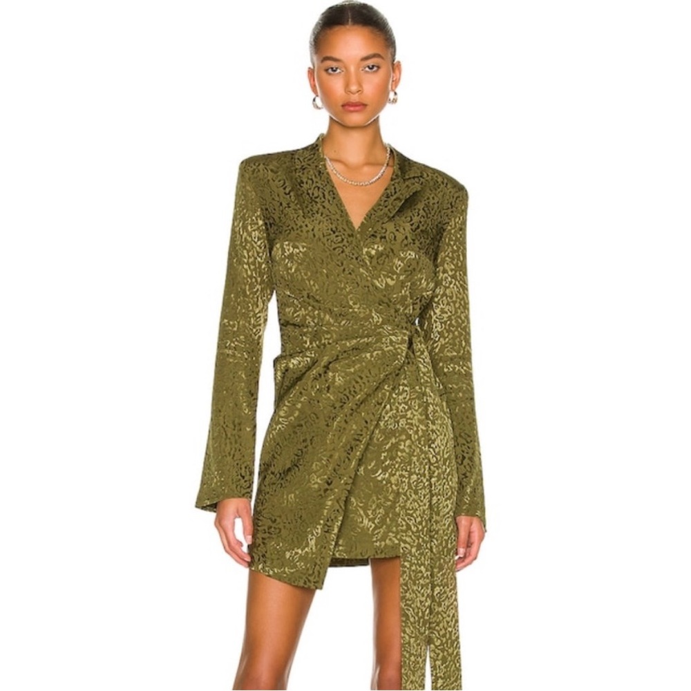 House of Harlow 1960 x REVOLVE Milani Mini Dress in Olive Green